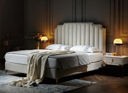 Bed Leather 2x Nightstand 3 Piece Bedroom Set Furniture Modern New Luxury Beds